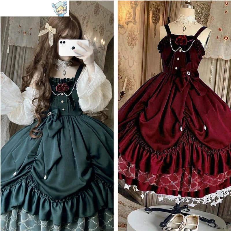 Vintage Viktorianisches Lolita Prinzessin Kleid - Elegant und Süß, Gothic-Stil 4 1574834890