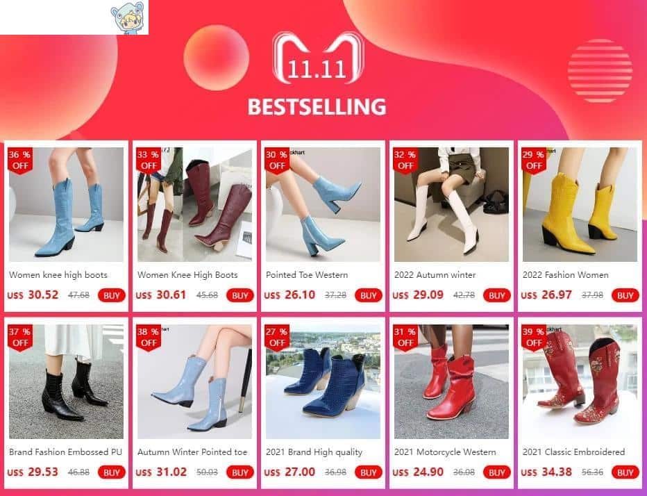 Cowboy Keilabsatz Ankle Boots mit Schlangenmuster in Gelb und Weiß 12 2051412740