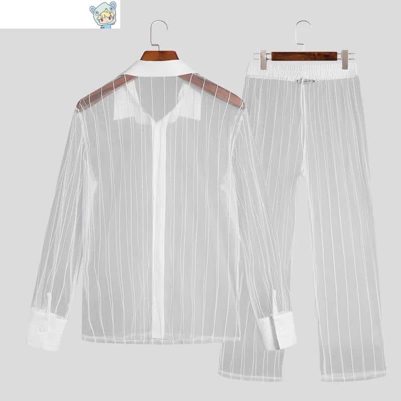 Transparentes Mesh Shirt & Hose Set 19 330030659