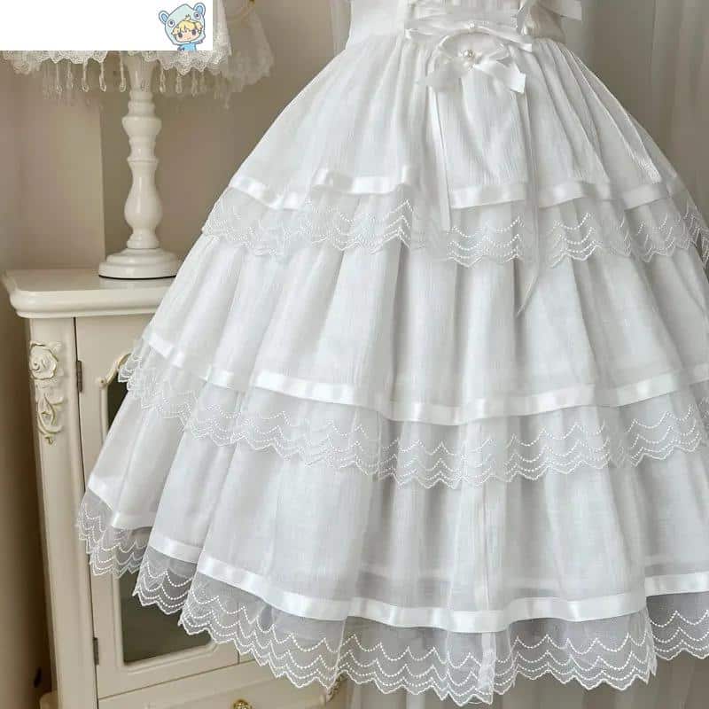 Victorian Gothic Lolita Kleid mit Perlenmesh - Elegant und Süß - Y2K Punk Princess Dress - Japanische Mode 5 45827452