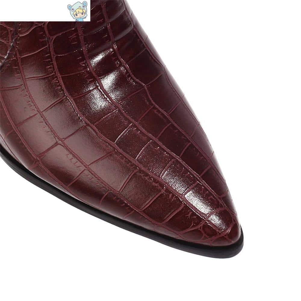 Cowboy Keilabsatz Ankle Boots mit Schlangenmuster in Gelb und Weiß 21 887138968
