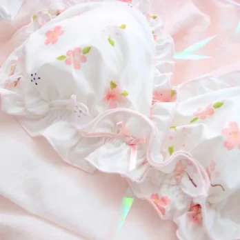 Kawaii Lolita Unterwäsche Set - Bra & Panty Set, Wirefree & Soft, Intimates Set 10 1196279477