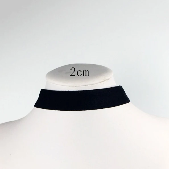 Gothic Samt Choker Halskette - Schwarz 5 131373395