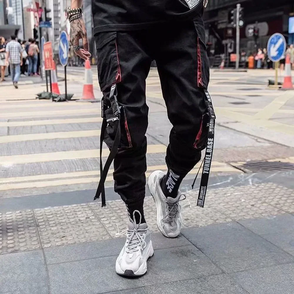 Joggers Cargo Hose für Männer Casual Hip Hop Streetwear Techwear Hose 4 2379833891