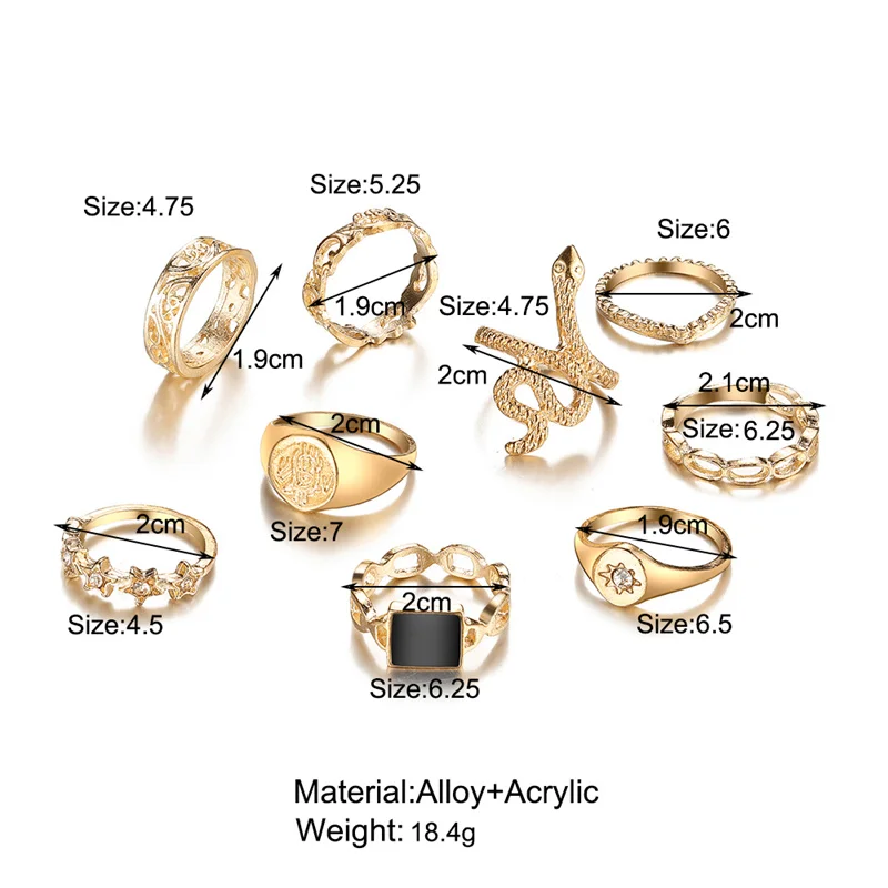 Punk Gothic Herz Ring Set Schwarz Würfel Spaten Ass Silber Retro Strass Charme Finger Schmuck 43 377663033