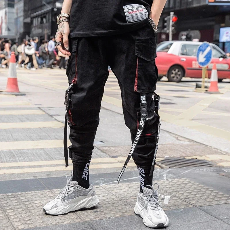 Joggers Cargo Hose für Männer Casual Hip Hop Streetwear Techwear Hose 3 3791331896