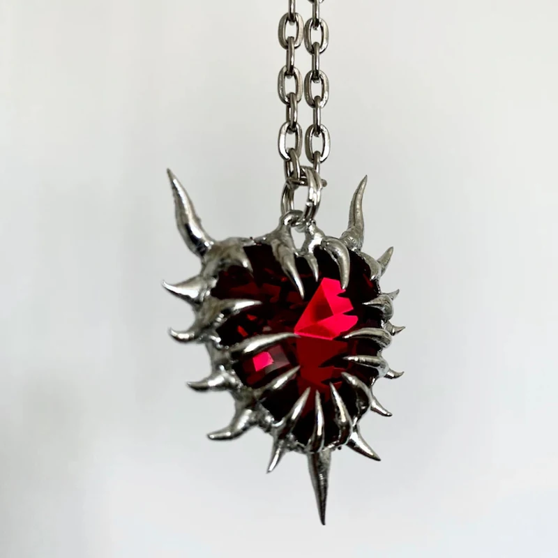 Neuer koreanischer Mode Punk Hollow Flame Love Anhänger Halskette - Coole Geschenk Schmuck 42 2756714234