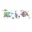 Sticker Fake Tattoos Cross Blood Vessel Moon Butterfly Dots Halloween Party Makeup Temporary Waterproof Face Art for Men Women 27
