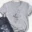 Tee Top Women Fall Autumn Ladies T-shirt Thanksgiving Witch Face Style Trend Clothes Halloween Graphic Print T Shirt Clothes 19