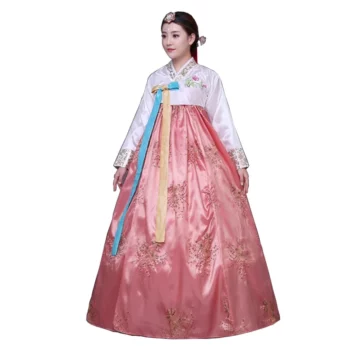 Pailletten Koreanisches traditionelles Kostüm Hanbok Palast Tanzkleid für Bühnenshows 11 Sequined Korean traditional costume hanbok female Korea palace costume hanbok dress national dance clothing for stage show 89 6
