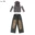 Boys Hip Hop Wasteland Punk Hoodies Ripped Denim Pants Girls Crop Top Jeans Child Streetwear Costume Kids Jazz K-pop Clothes Set 9