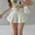 WOMENGAGA Summer Skorts High-quality Sexy A-LINE Safety Skirts Pleated Skirt Half Length Short Skirt Belt Fashion Women E4H4 10