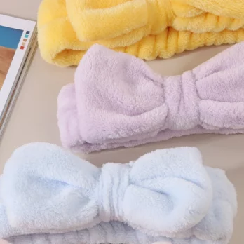 Towel Flannelette Fabric Twist Shape Face Wash Headband Women Hair Claw Hairpin Hair Clip Headwear Women Hair Accessories 6