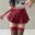 WOMENGAGA Summer Skorts High-quality Sexy A-LINE Safety Skirts Pleated Skirt Half Length Short Skirt Belt Fashion Women E4H4 7