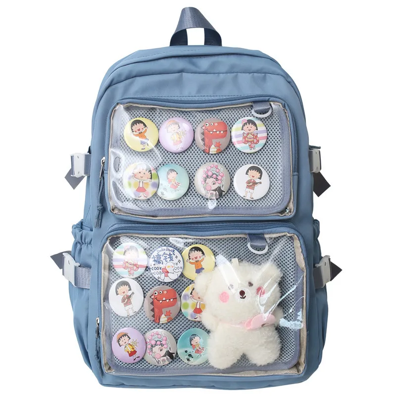 Japan ItaBag Transparent PVC Backpack School Bags For Girls Kawaii Casual Book Travel Rucksack 1