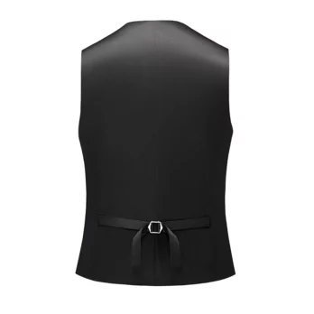 2024 New Men Luxury Jacquard Suit Vest Black / White / Grey Gentleman Wedding Prom Party Dress Top 2