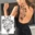 Sexy Flower Temporary Tattoos For Women Body Art Painting Arm Legs Tattoos Sticker Realistic Fake Black Rose Waterproof Tattoos 19