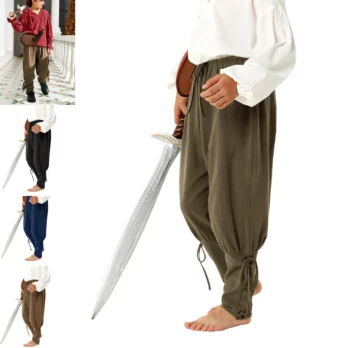 Cosplay Costumes for Children Ruffled Pirate Knights  Pants SetHalloween Medieval Renaissance Victorian Era Vampire 1